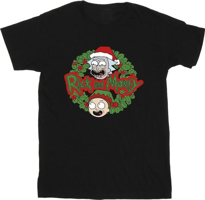 Image du produit Rick And Morty - T-shirt CHRISTMAS WREATH - Homme (XXL)