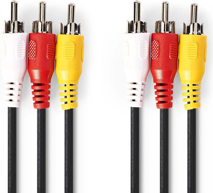 Immagine prodotto Nedis Cavo video composito, 3x spina cinch (10 m, Cinch)