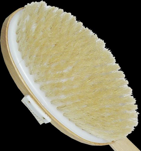 Immagine prodotto Spazzola da bagno - legno, setola naturale, manico rimovibile, lunghezza 42 cm