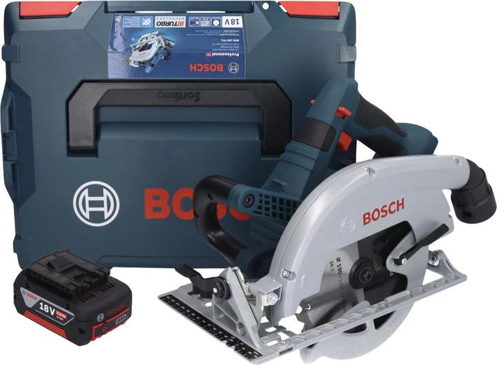 Image du produit Bosch Professional Bosch GKS 18V-70 L Scie circulaire sans fil 18 V Brushless 190 mm BITURBO + 1x batterie 5,0 Ah +