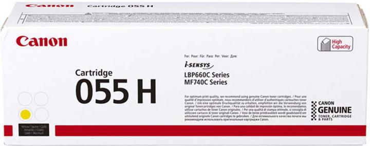 Actual product image Canon 055 H Y (Y)