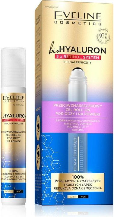 Eveline Bio Hyaluron 3x Retinol System (Gel, 15 ml, Tag)