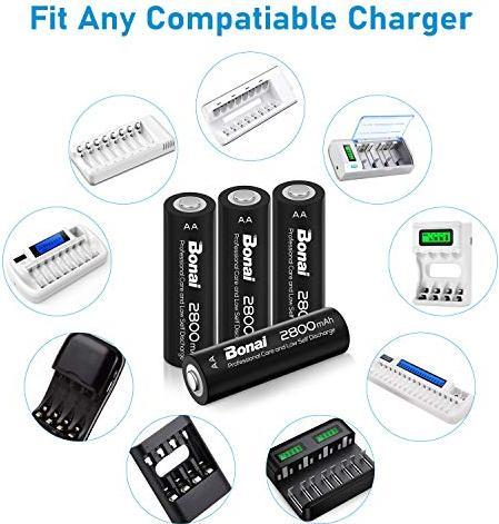 Immagine prodotto Bonai Batterie ricaricabili (24 pz., AA, 2800 mAh)