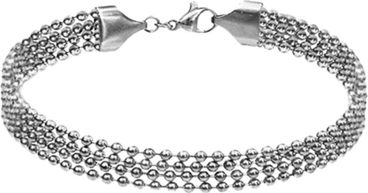Produktbild Star Piercing Armkette silber vier einzelne Kugelketten (18 cm, Chirurgenstahl 316L, ohne Messing)