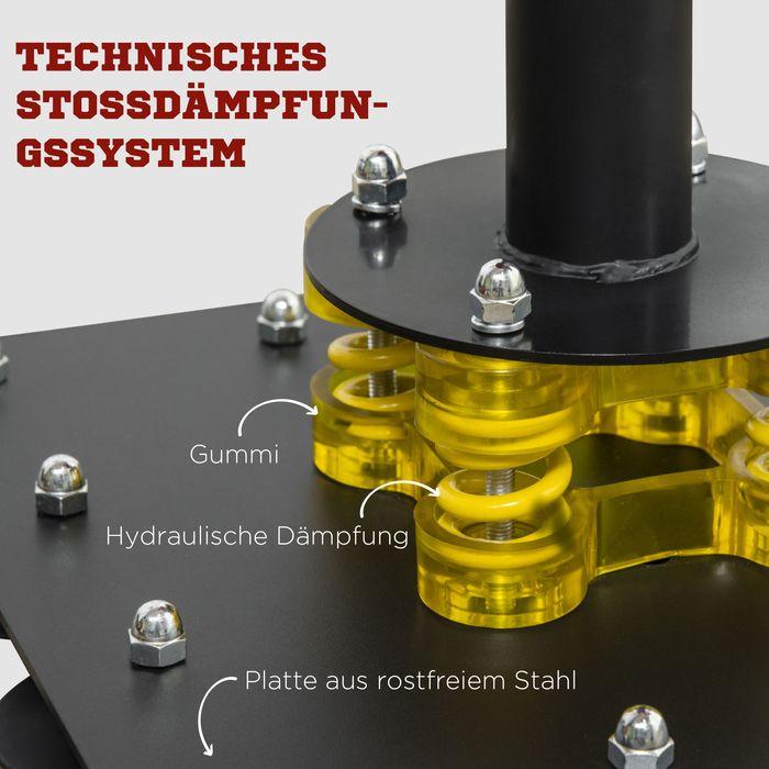 Produktbild Swisshandel24 Standbox Freistehender Boxsack 140-205cm höhenverstellbarer Standbox-Trainer mit 2 Speedbällen Refle (84 cm)
