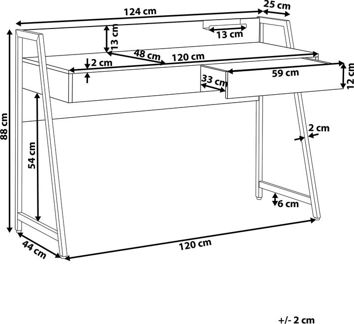 Actual product image Beliani Harwich (120 x 48 cm)