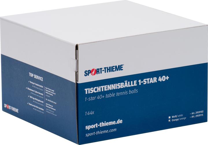 Actual product image Sport-Thieme Table tennis balls 1-Star 40+ (144 pcs.)