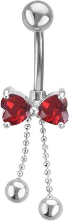 Actual product image Bijouteria Bellypiercing (Surgical steel, Zirconia)