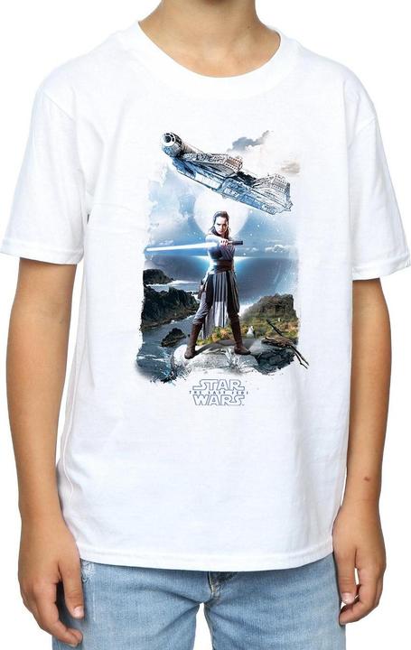 Actual product image Star Wars Boys The Last Jedi Rey Falcon T-Shirt (128)