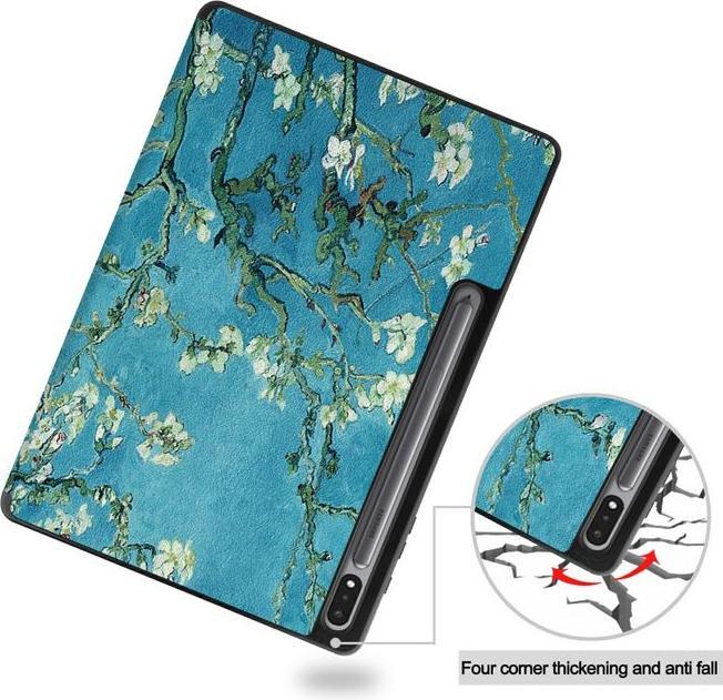 Produktbild MU Style Dreifach faltbare Hülle mit Muster (Galaxy Tab S7+)
