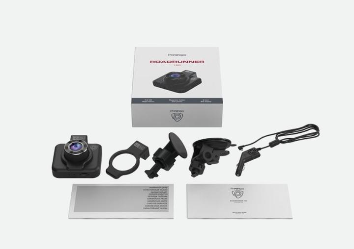 Actual product image Prestigio RoadRunner 185 Full HD Black (Bluetooth, GPS receiver, Built-in display, Built-in microphone, Night vision, FHD+)