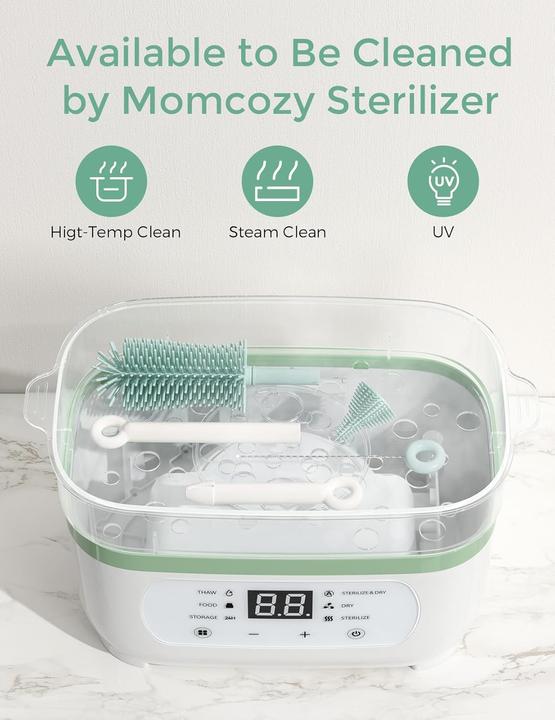 Image du produit Momcozy 7-in-1 Babyflaschenreiniger-Set GRN