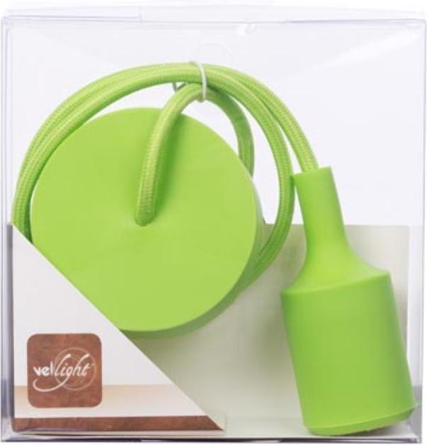 Immagine prodotto Vellight Lampada a sospensione di design con cavo tessile - Verde (E27)