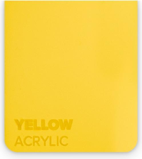 flux Acrylglasplatte - Beamo - Yellow (21 cm, 30 cm)