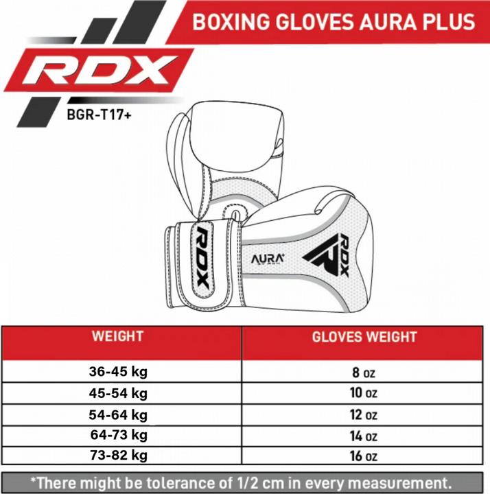 Produktbild Rdx Boxhandschuhe Aura Plus T-17 Blue/Black-14OZ (14 OZ)