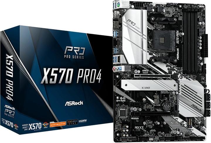 AsRock X570 Pro4 (AM4, AMD X570, ATX)