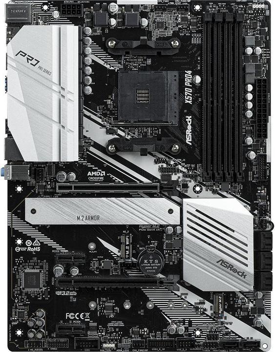 Actual product image AsRock X570 Pro4 (AM4, AMD X570, ATX)