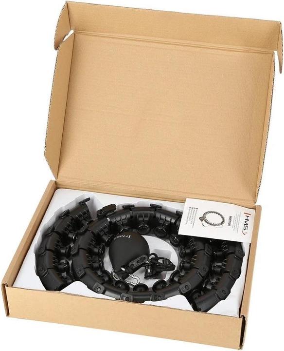 Image du produit HMS HHW01 HULA HOOP noir AVEC POIDS (1250 g)