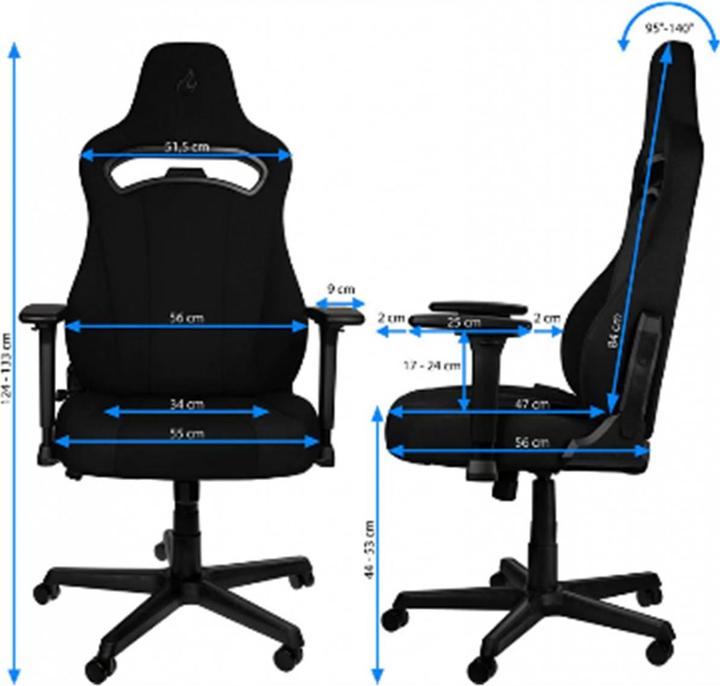 Actual product image Nitro Concepts E250 Gaming Chair - Stealth