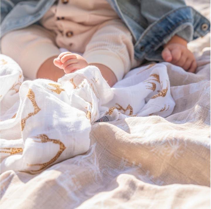 Produktbild aden + anais Mulltuch 4er Set Safari Dream (120 cm, 120 cm)