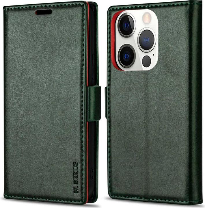 Actual product image N.Bekus iPhone 15 Pro - Flip Case Cover green (Apple iPhone 15 Pro)