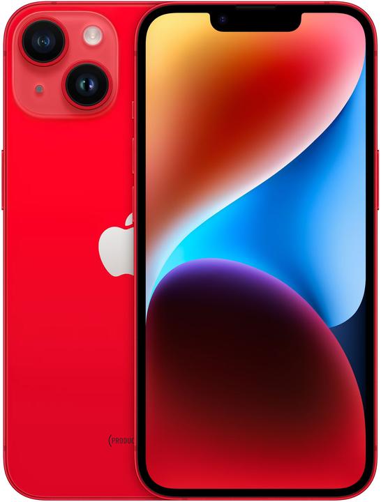 Apple iPhone 14 (128 GB, Red, 6.10", SIM + eSIM, 12 Mpx, 5G)