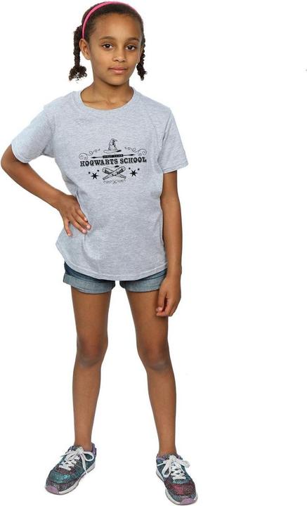 Actual product image Girls Hogwarts First Year Cotton T-Shirt (152, 158)