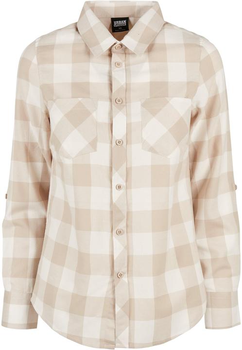 Produktbild Urban Classics Ladies Turnup Checked Flanell Shirt (XXL)