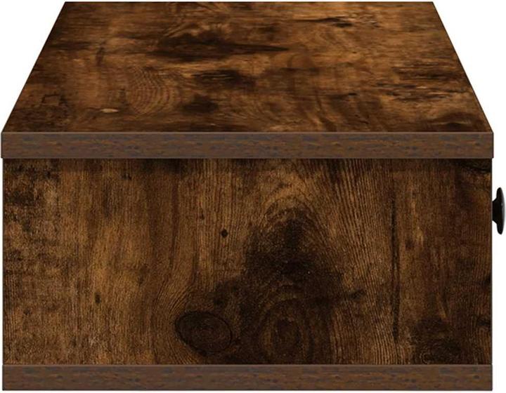 Produktbild VidaXL Wandregal mit Schubladen Räuchereiche 80x31x17 cm Holzwerkstoff