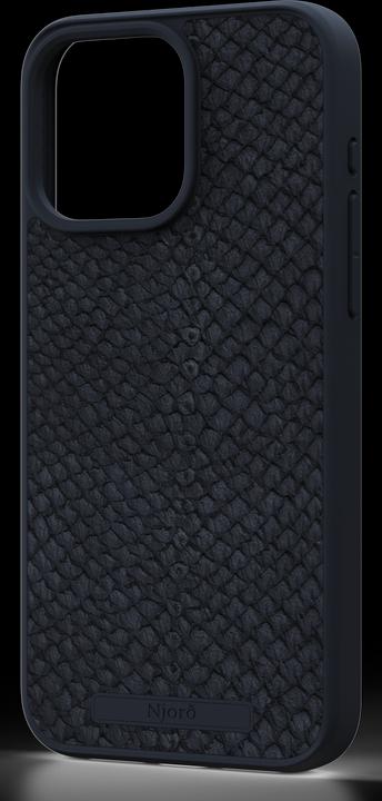 Produktbild Njord Hard-Cover Salm.Leather Magsafe Case Black (Apple iPhone 15 Pro Max)