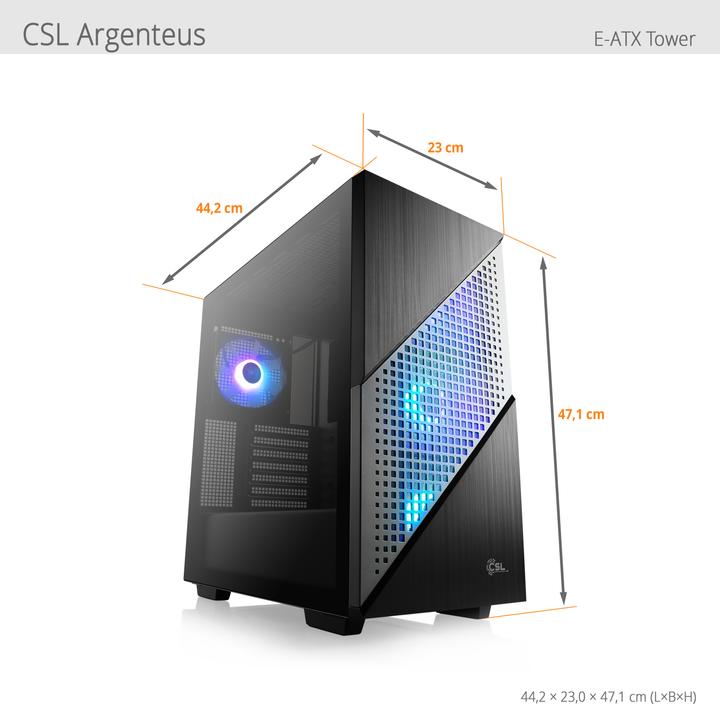 Produktbild CSL Gaming PC M10370 (AMD Ryzen 7 7800X3D, 32 GB, 2000 GB, Radeon RX 7900)