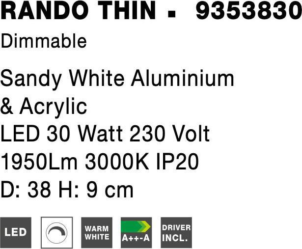 Produktbild Nova Luce Rando Thin (1845 lm)