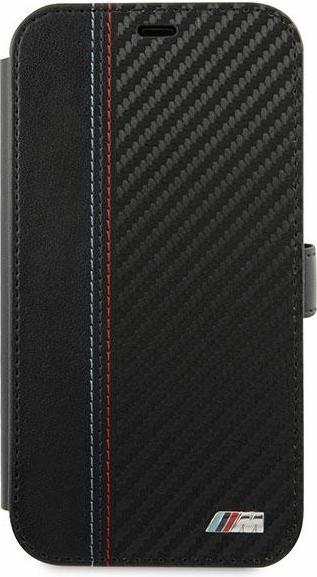 Immagine prodotto BMW BookCase Carbon Contrast per Apple iPhone 12 Pro Max - nero (Apple iPhone 12 Pro Max)