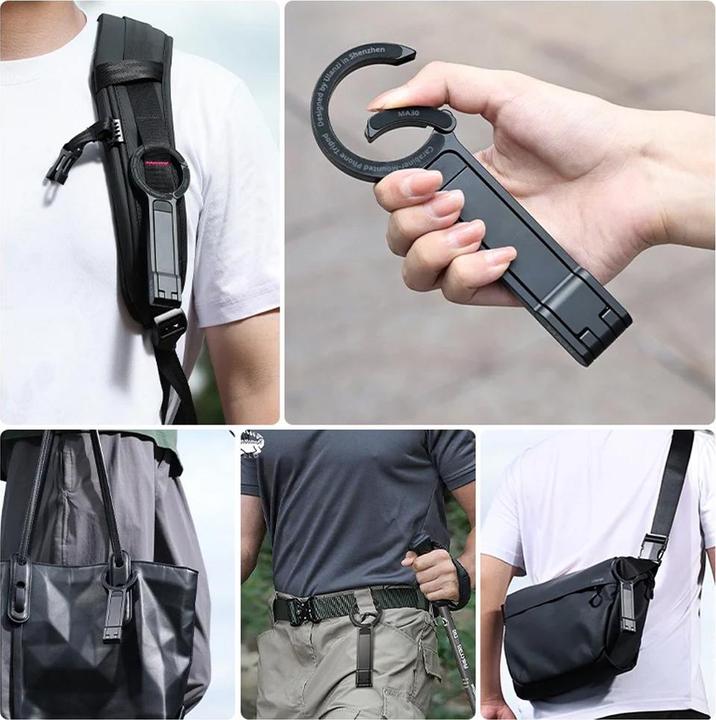 Image du produit Ulanzi MA30 Carabiner Mounted Phone Tripod(Dark Gray)
