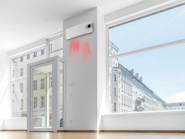 Actual product image Sichler WLAN ceramic wall-mounted fan heater with LED display (2000 W)