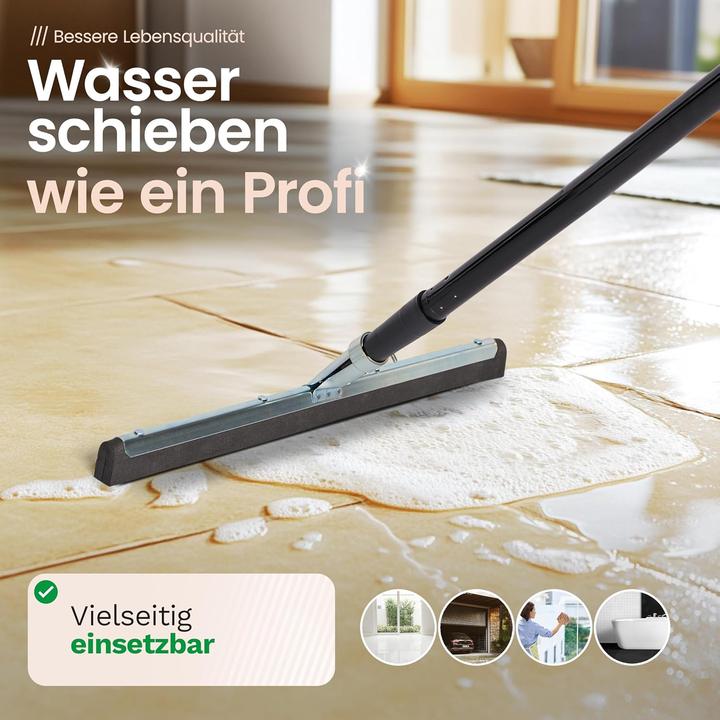 Actual product image Novaliv 5X Wasserabzieher Boden Dusche 45 cm Auto mit 137 cm Stiel Duschabzieher Abzieher Dusche Bod