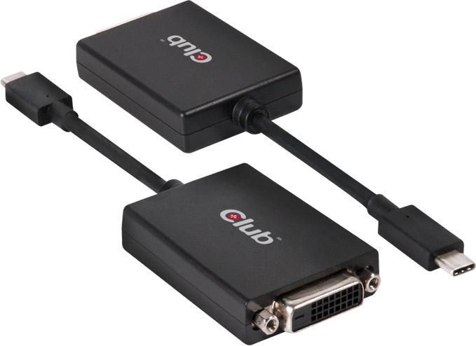Club 3D Aktiver USB 3.1 Typ C to (DVI, 10 cm)