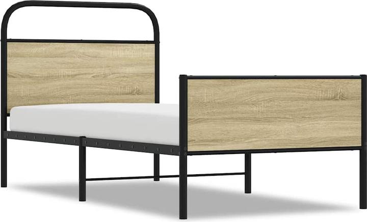 Immagine prodotto VidaXL Struttura letto senza materasso 75x190 cm in legno di rovere Sonoma (75 x 190 cm)