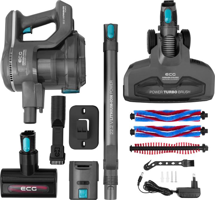 Produktbild ECG VT 3630 2in1 Alan Stick vacuum cleaner, Up to 40 minutes run time per charge