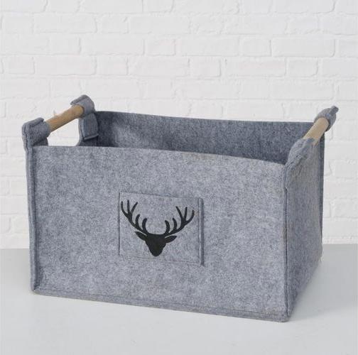 Immagine prodotto Boltze Home Cestino Karly Set di 3, Grigio (3 x, 50 x 35 x 31,5 cm)