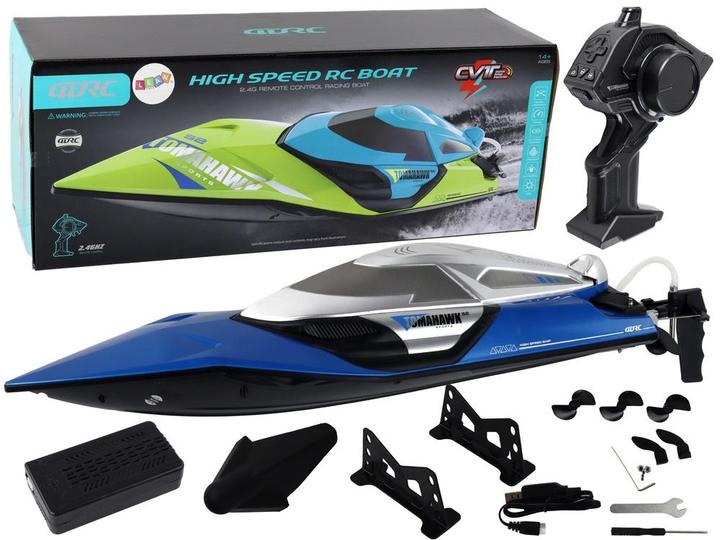 Immagine prodotto Lean Toys Ferngesteuertes Motorboot mit Blaulicht