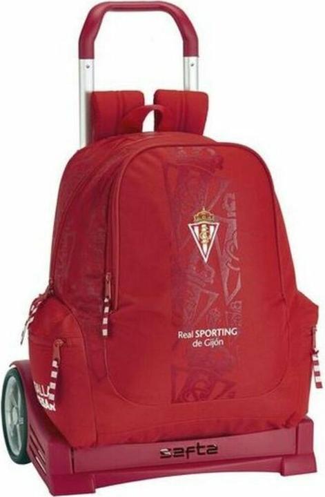 Produktbild Real Sporting de Gijón Schulrucksack mit Rädern Evolution Rot (17 l)