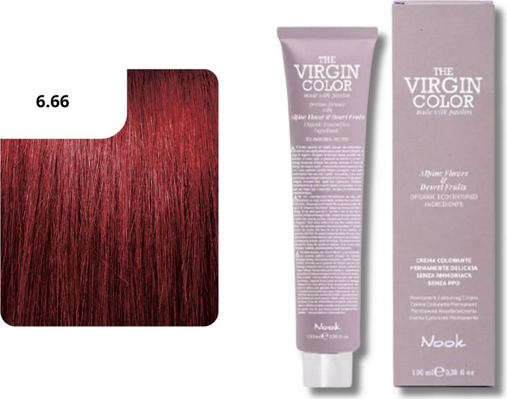 Produktbild Nook Virgin Color Haarfarbe (6.66 Dunkelblondes Intensives Rot)