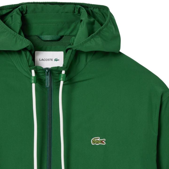 Actual product image Lacoste Mens Detachable Hood Sports Jacket (L, XL)