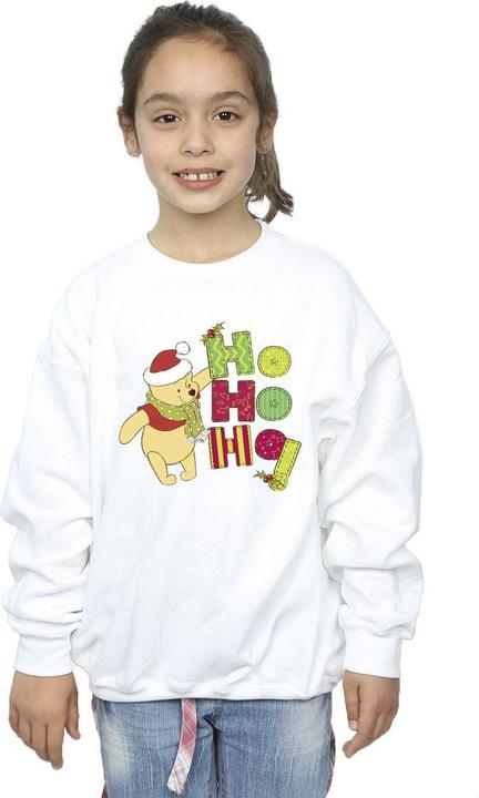 Actual product image Disney Girls Winnie The Pooh Ho Ho Ho Scarf Sweatshirt (152, 158)