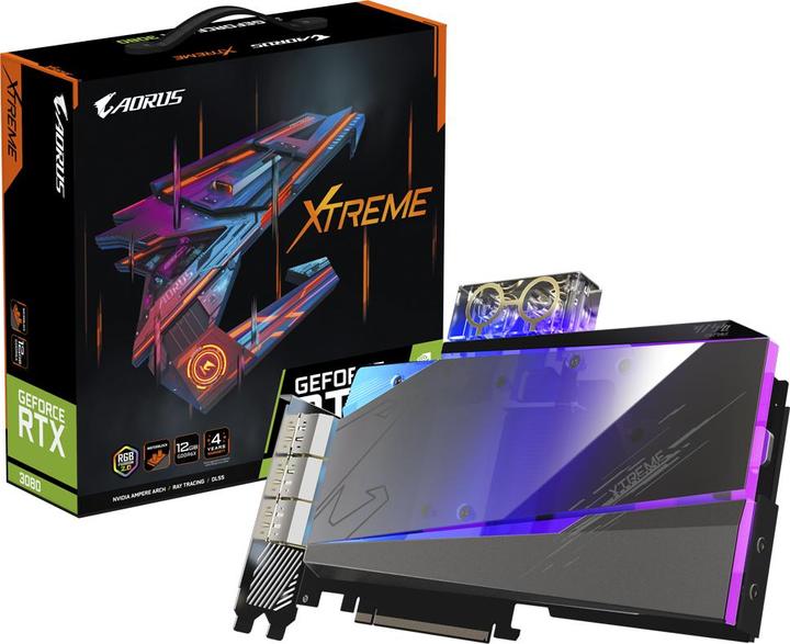 Produktbild Gigabyte Aorus GeForce RTX 3080 Xtreme Waterforce WB LHR (12 GB)