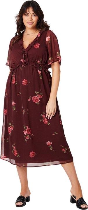 Immagine prodotto Dorothy Perkins Vestito Midi Plus Floreale Fronzolo Donna (44 D)