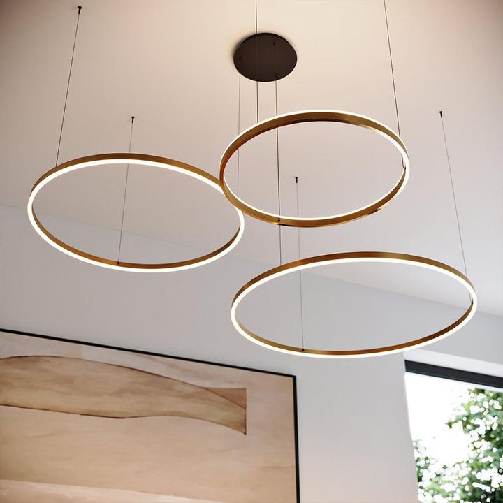 Produktbild s.luce Hängelampe Ring Schwarz Ø 150 | 120 | 100cm