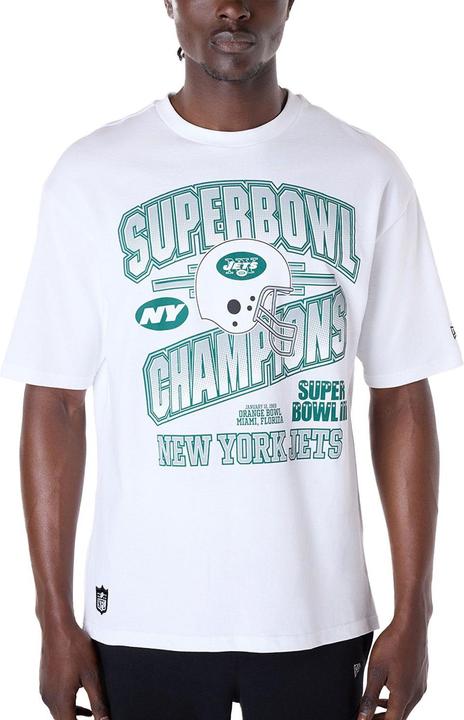 New Era NFL Shirt - HELMET New York Jets weiss - L (L)