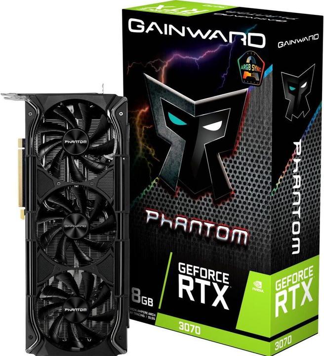 Produktbild Gainward GeForce RTX 3070 Phantom+ (8 GB)